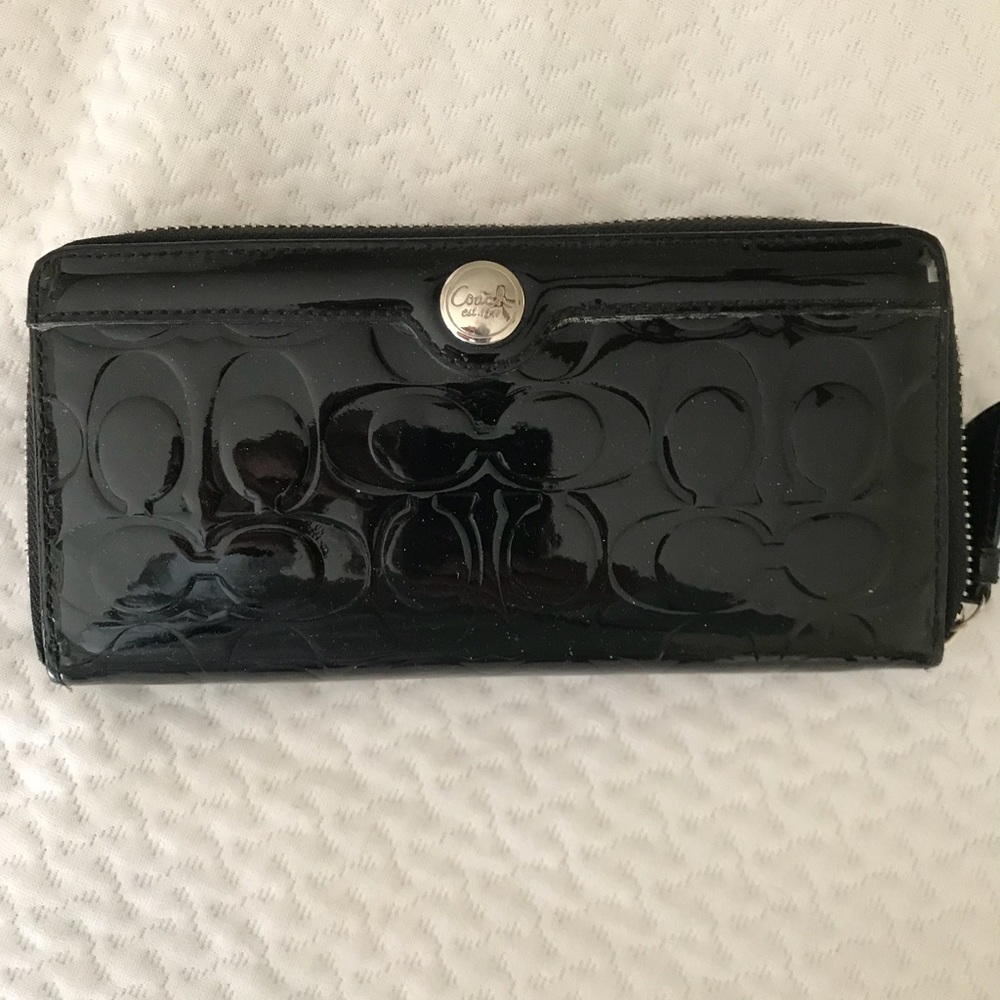 Coach zip around wallet